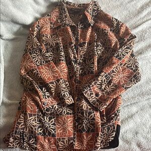Black and Brown Patterned shirt